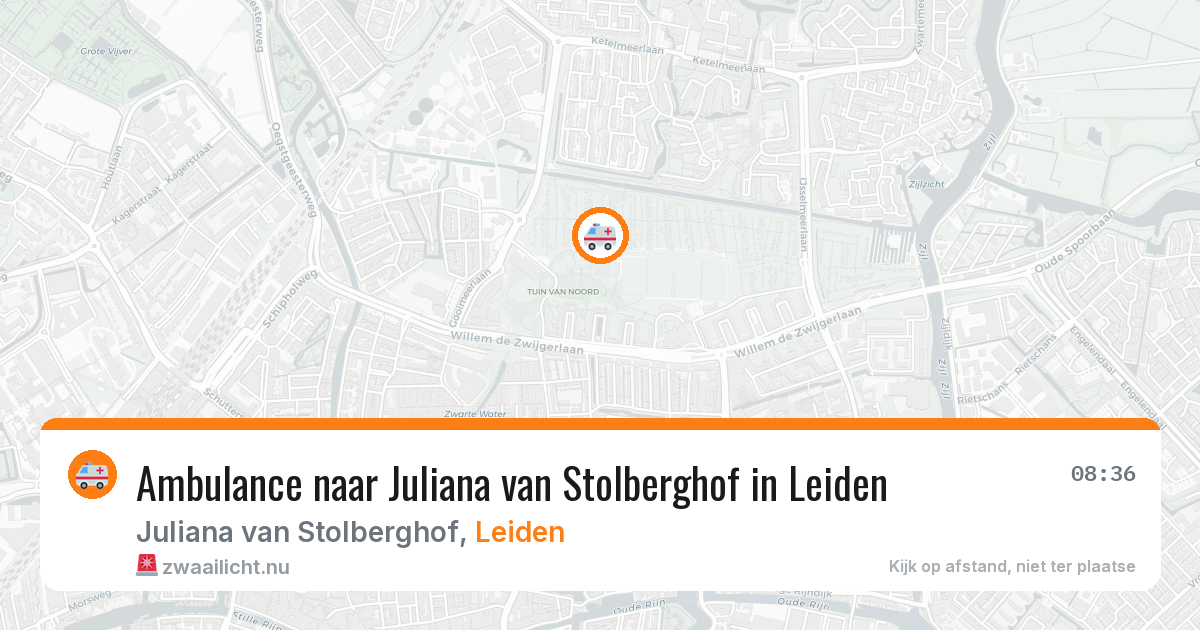 Ambulance naar Juliana van Stolberghof in Leiden — 23 apr 2026