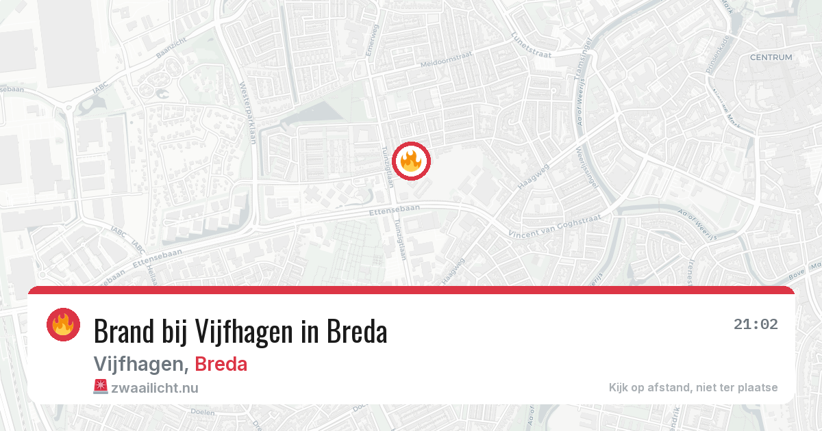 Brand bij Vijfhagen in Breda — 2 jun 2026