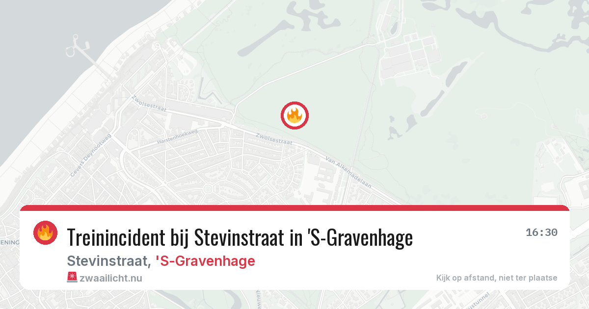 Treinincident bij Stevinstraat in 'S-Gravenhage — 11 jul 2026