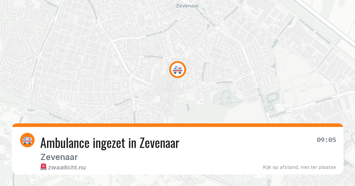 Ambulance ingezet in Zevenaar — 11 jul 2026