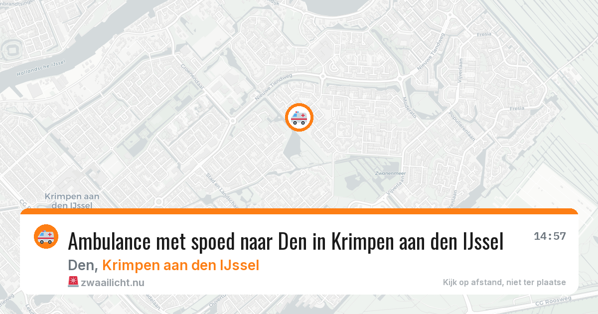 Ambulance met spoed naar Den in Krimpen aan den IJssel — 2 apr 2026