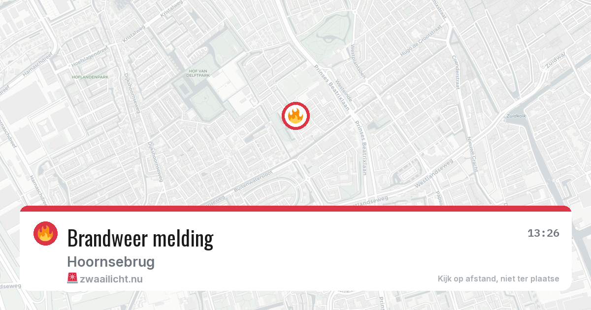 Brandweer melding — 3 jun 2026