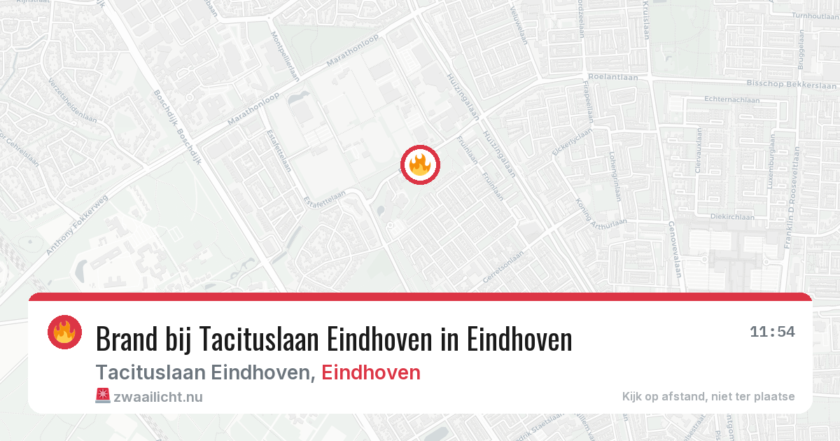 Brand bij Tacituslaan Eindhoven in Eindhoven — 23 mei 2026