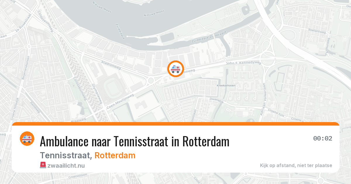 Ambulance naar Tennisstraat in Rotterdam — 22 jul 2026