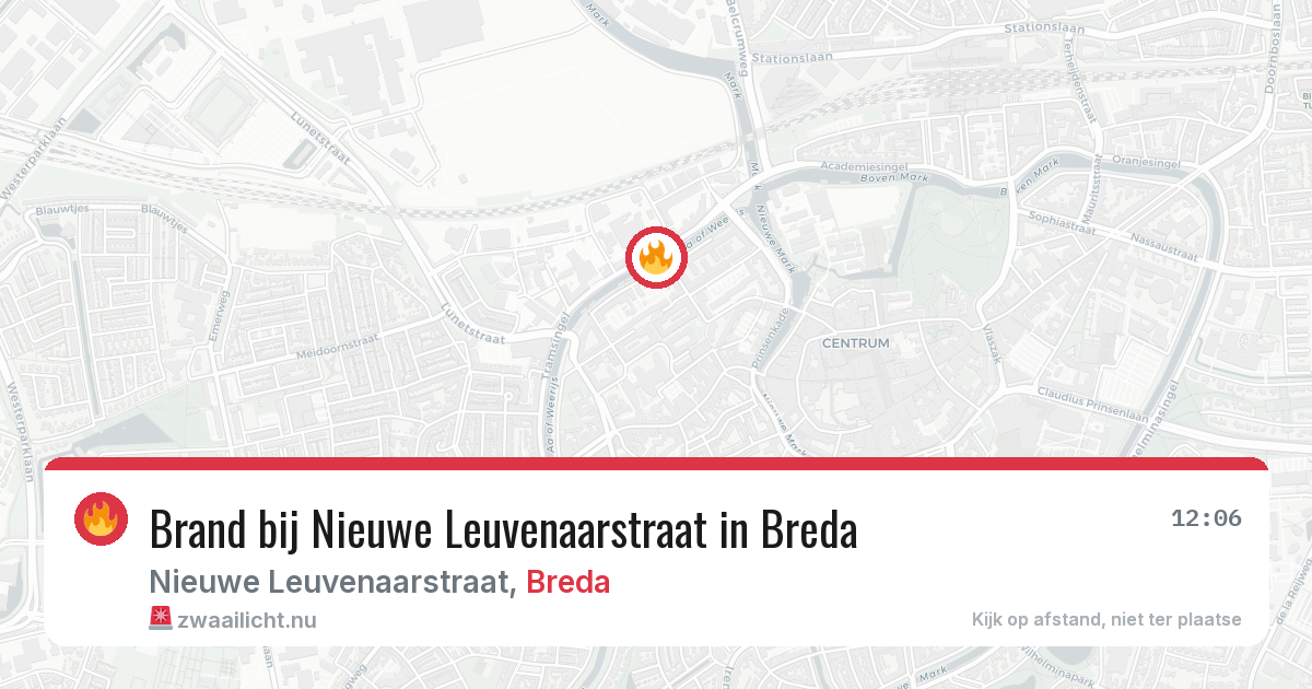 Brand bij Nieuwe Leuvenaarstraat in Breda — 15 mei 2026