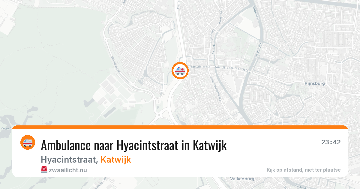 Ambulance naar Hyacintstraat in Katwijk — 23 jul 2026