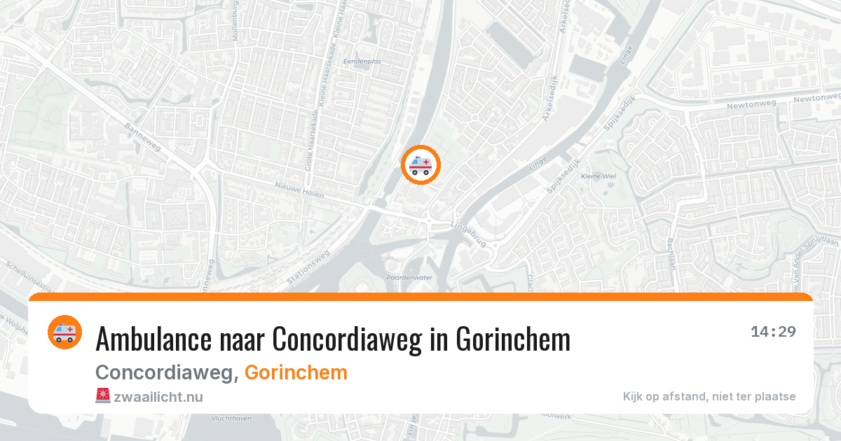 Ambulance naar Concordiaweg in Gorinchem — 6 apr 2026