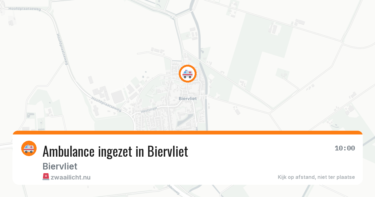 Ambulance ingezet in Biervliet — 10 jul 2026