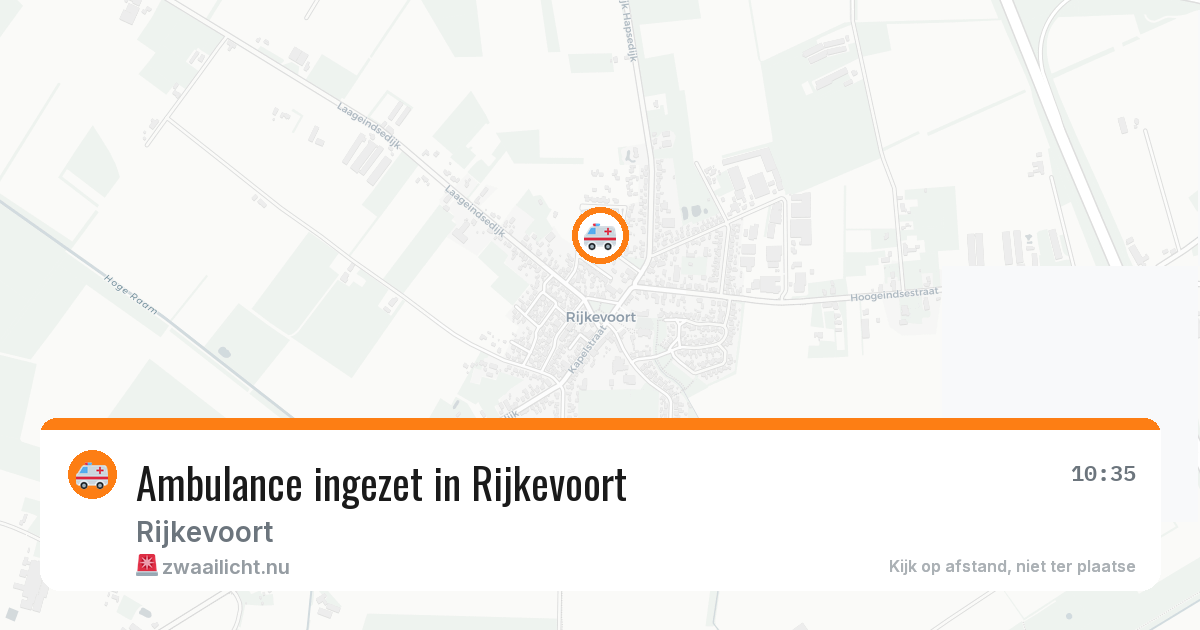 Ambulance ingezet in Rijkevoort — 9 mei 2026