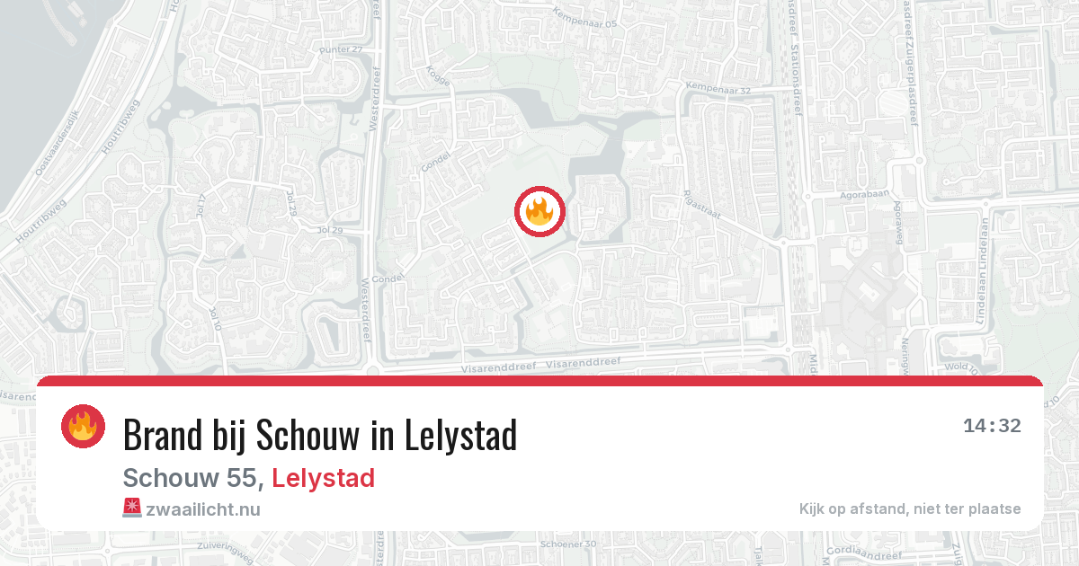 Brand bij Schouw in Lelystad — 1 apr 2026