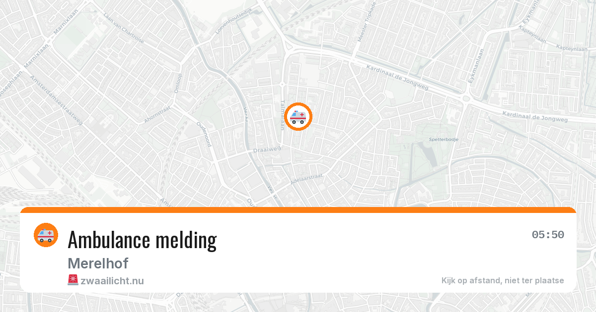 Ambulance melding — 15 jul 2026