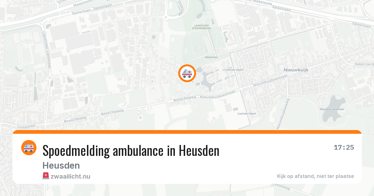 Spoedmelding ambulance in Heusden — 5 jul 2026