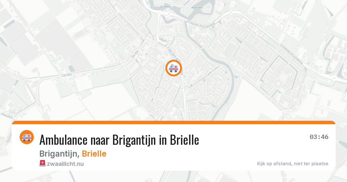 Ambulance naar Brigantijn in Brielle — 11 jul 2026