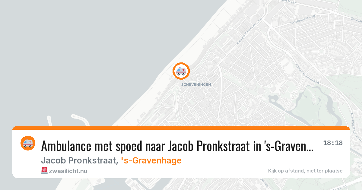 Ambulance met spoed naar Jacob Pronkstraat in 's-Gravenhage — 31 mei 2026