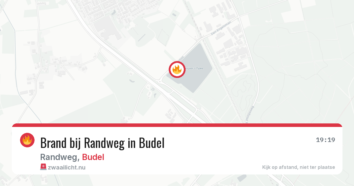 Brand bij Randweg in Budel — 21 jul 2026