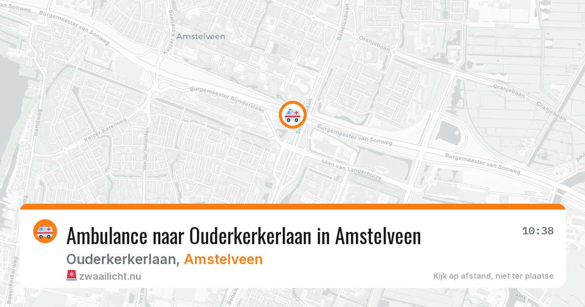 Ambulance naar Ouderkerkerlaan in Amstelveen — 21 jul 2026