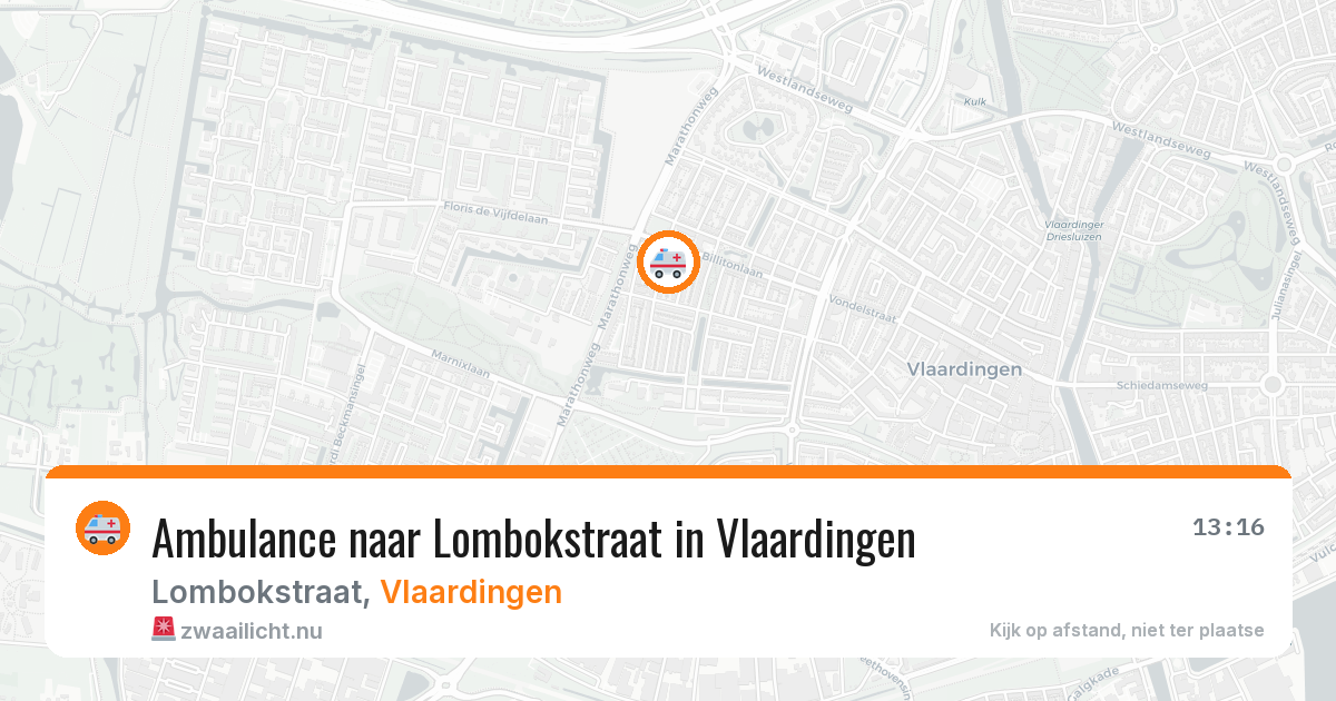 Ambulance naar Lombokstraat in Vlaardingen — 24 jul 2026