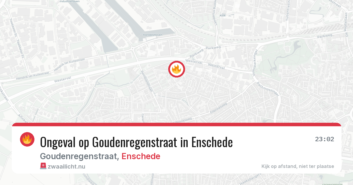 Ongeval op Goudenregenstraat in Enschede — 9 mei 2026