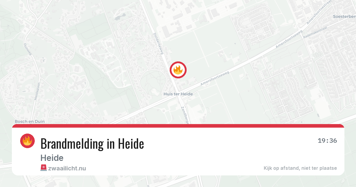 Brandmelding in Heide — 3 mei 2026