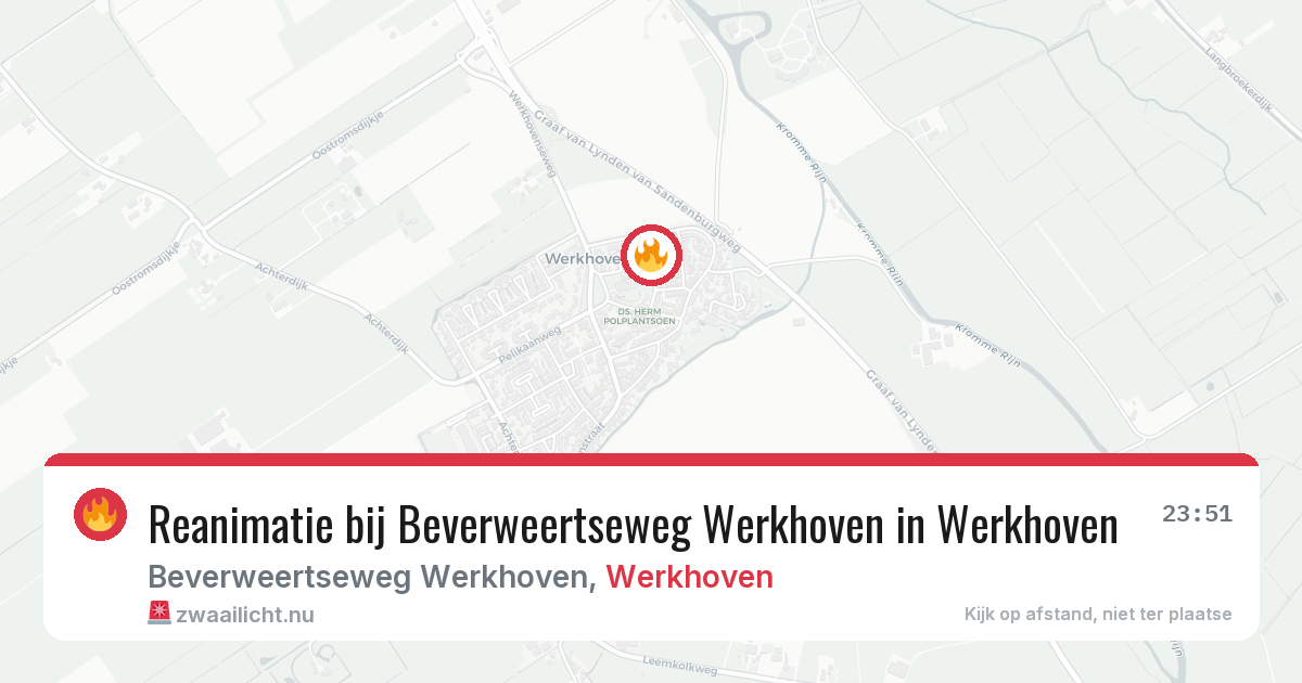 Reanimatie bij Beverweertseweg Werkhoven in Werkhoven — 22 apr 2026
