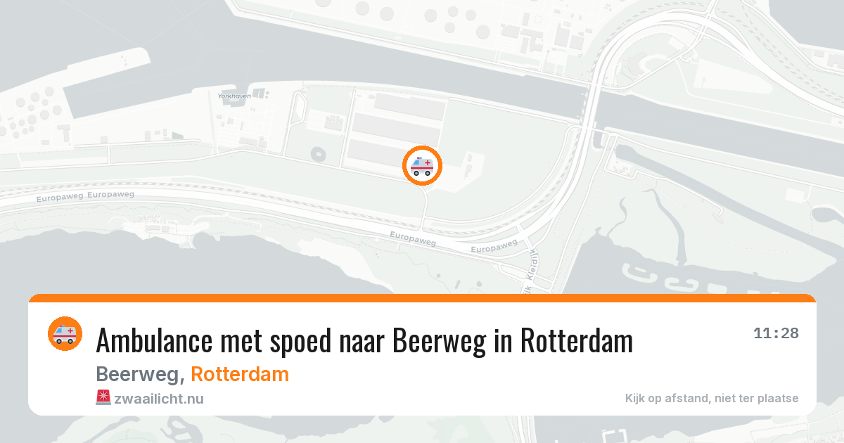 Ambulance met spoed naar Beerweg in Rotterdam — 17 mrt 2026