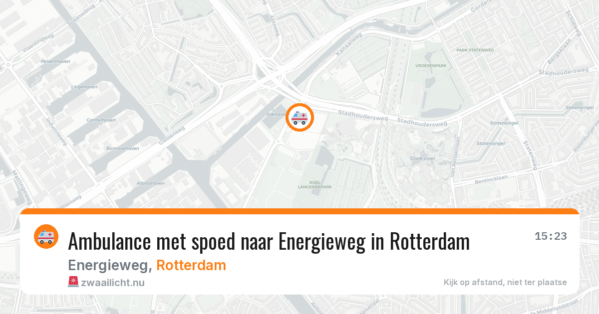 Ambulance met spoed naar Energieweg in Rotterdam — 7 apr 2026