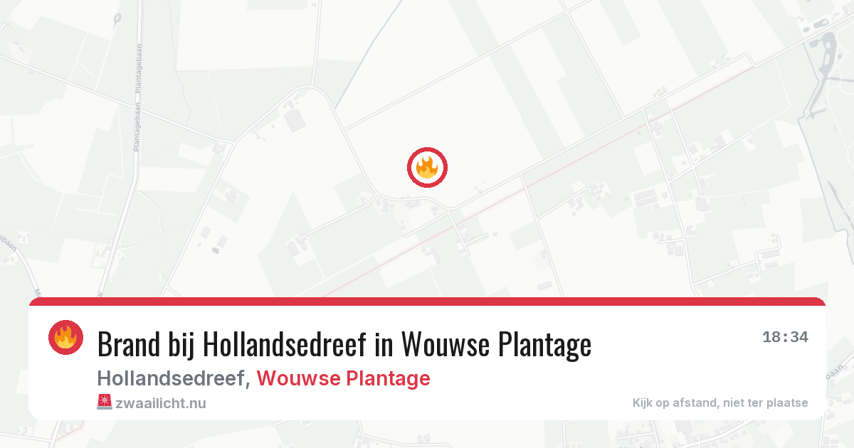 Brand bij Hollandsedreef in Wouwse Plantage — 11 mrt 2026
