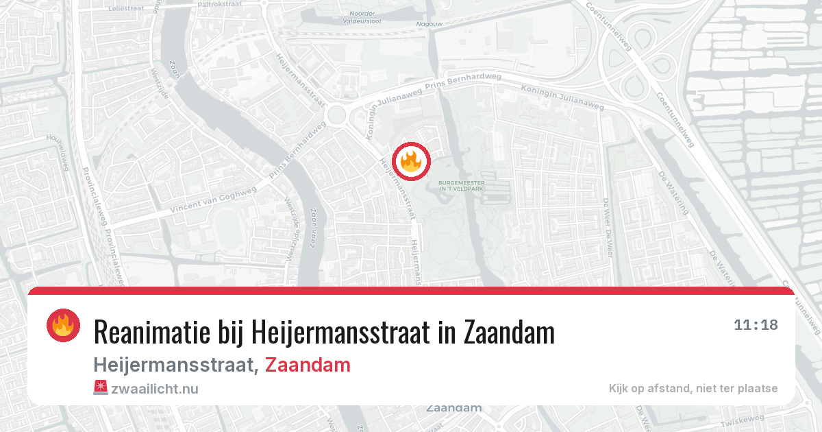 Reanimatie bij Heijermansstraat in Zaandam — 5 jun 2026