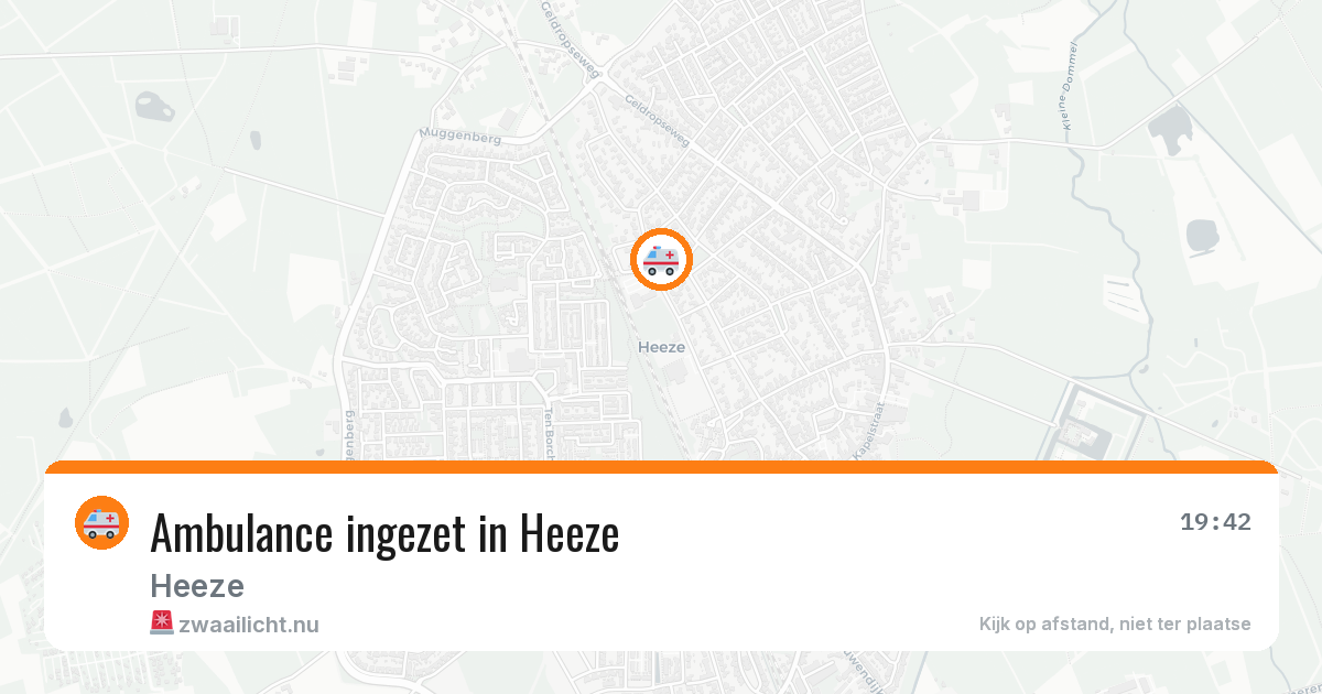 Ambulance ingezet in Heeze — 9 apr 2026