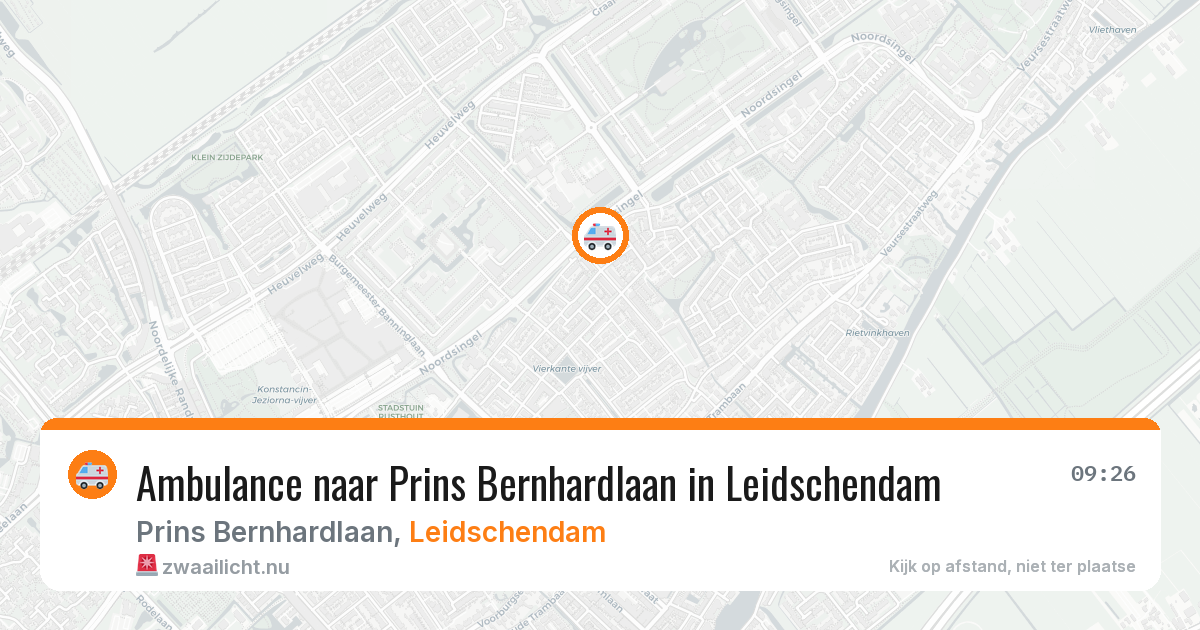 Ambulance naar Prins Bernhardlaan in Leidschendam — 18 jul 2026