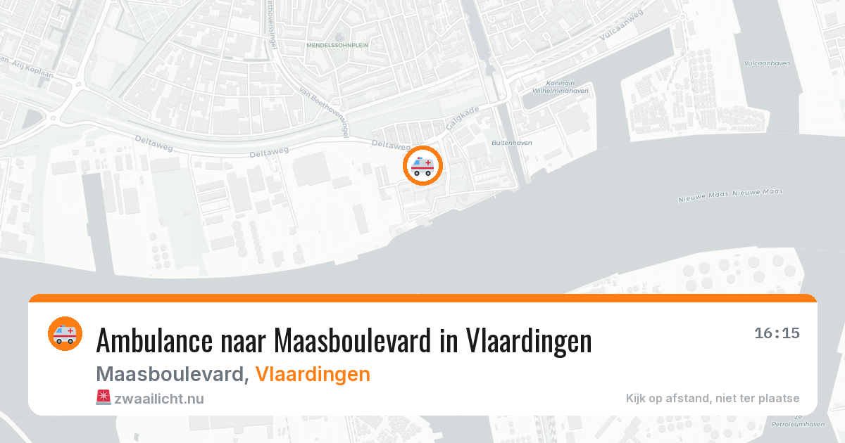 Ambulance naar Maasboulevard in Vlaardingen — 6 jun 2026