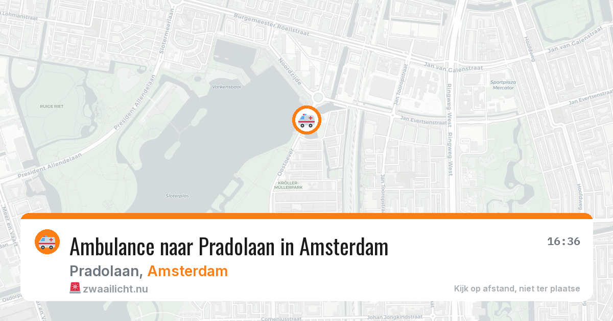 Ambulance naar Pradolaan in Amsterdam — 27 mei 2026