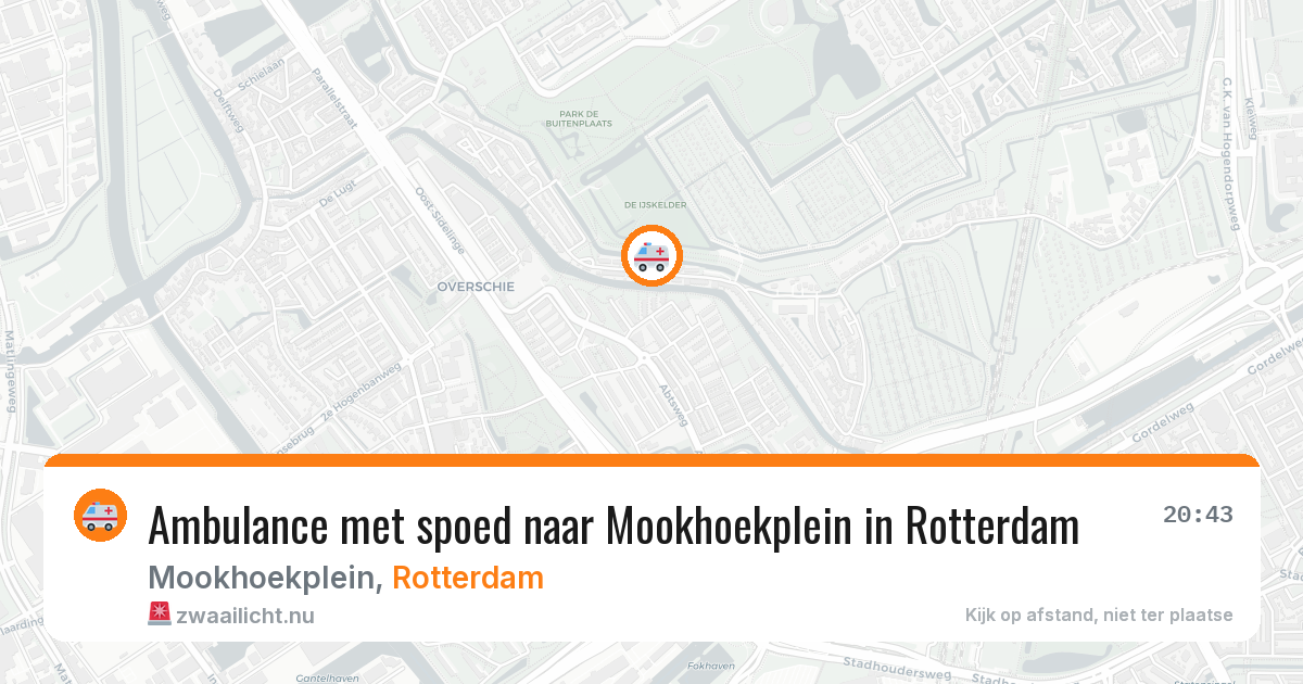Ambulance met spoed naar Mookhoekplein in Rotterdam — 22 jul 2026