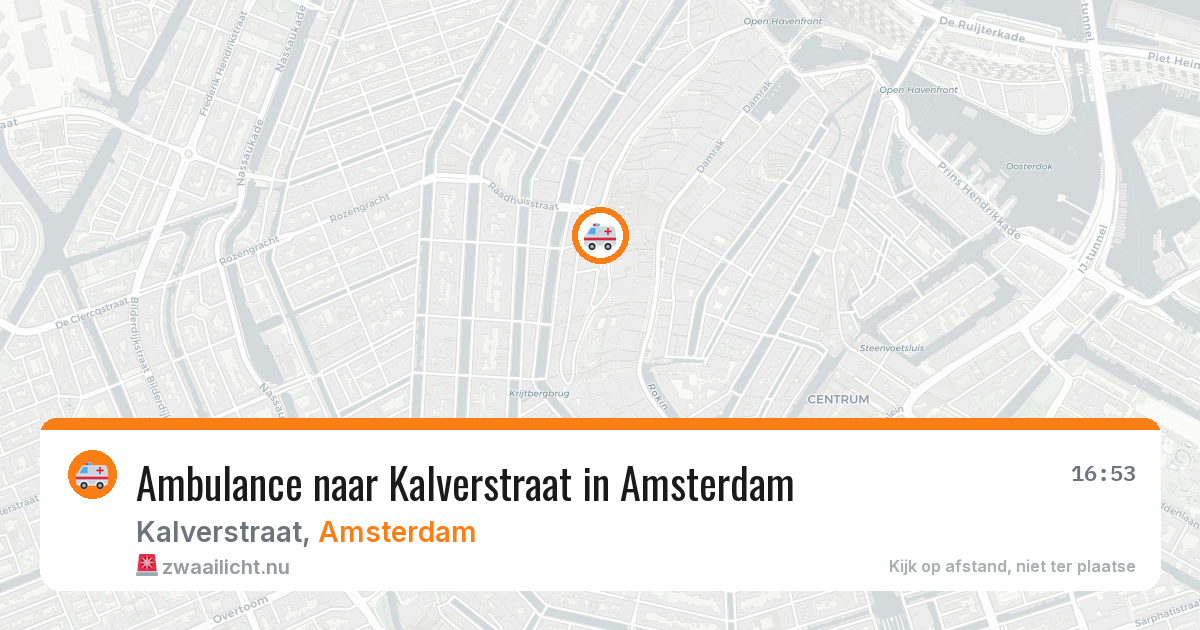 Ambulance naar Kalverstraat in Amsterdam — 20 mei 2026