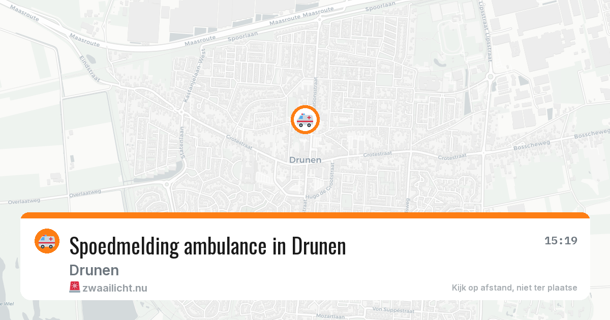 Spoedmelding ambulance in Drunen — 23 jul 2026