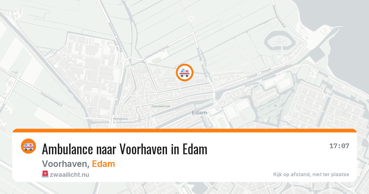 Ambulance naar Voorhaven in Edam — 11 jul 2026