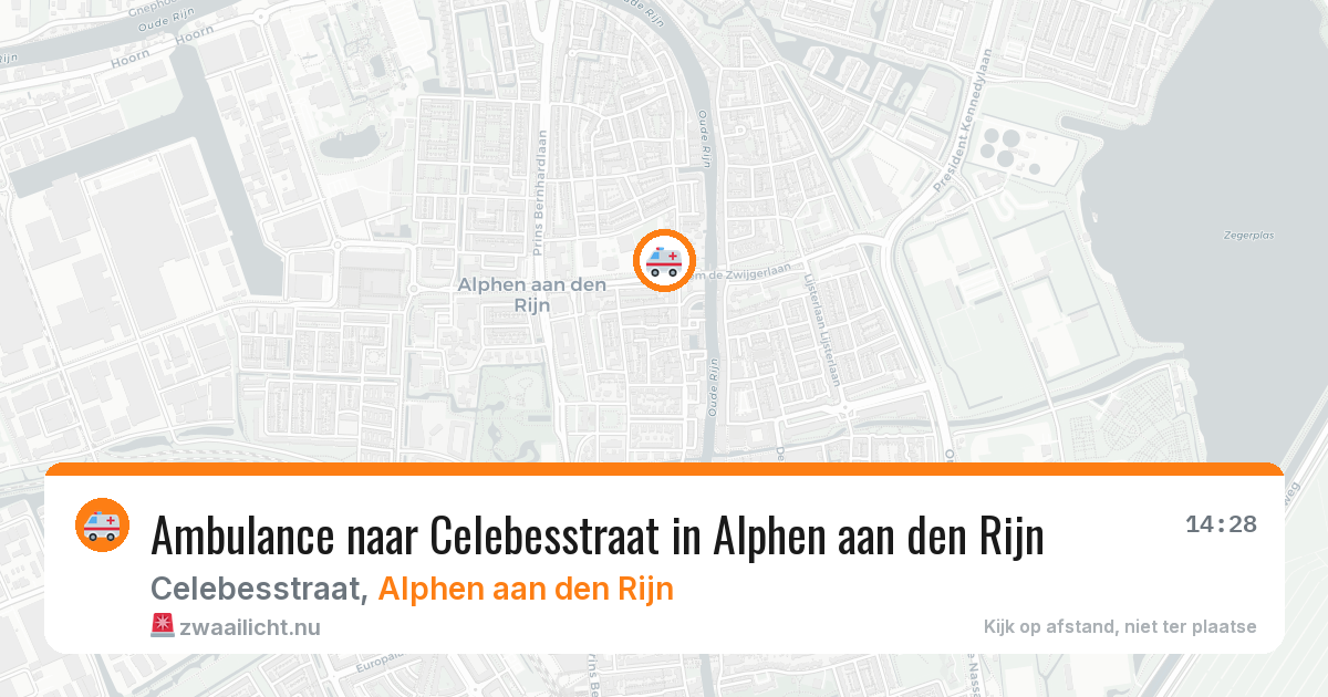 Ambulance naar Celebesstraat in Alphen aan den Rijn — 24 mrt 2026