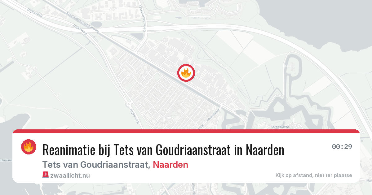 Reanimatie bij Tets van Goudriaanstraat in Naarden — 20 jan 2026