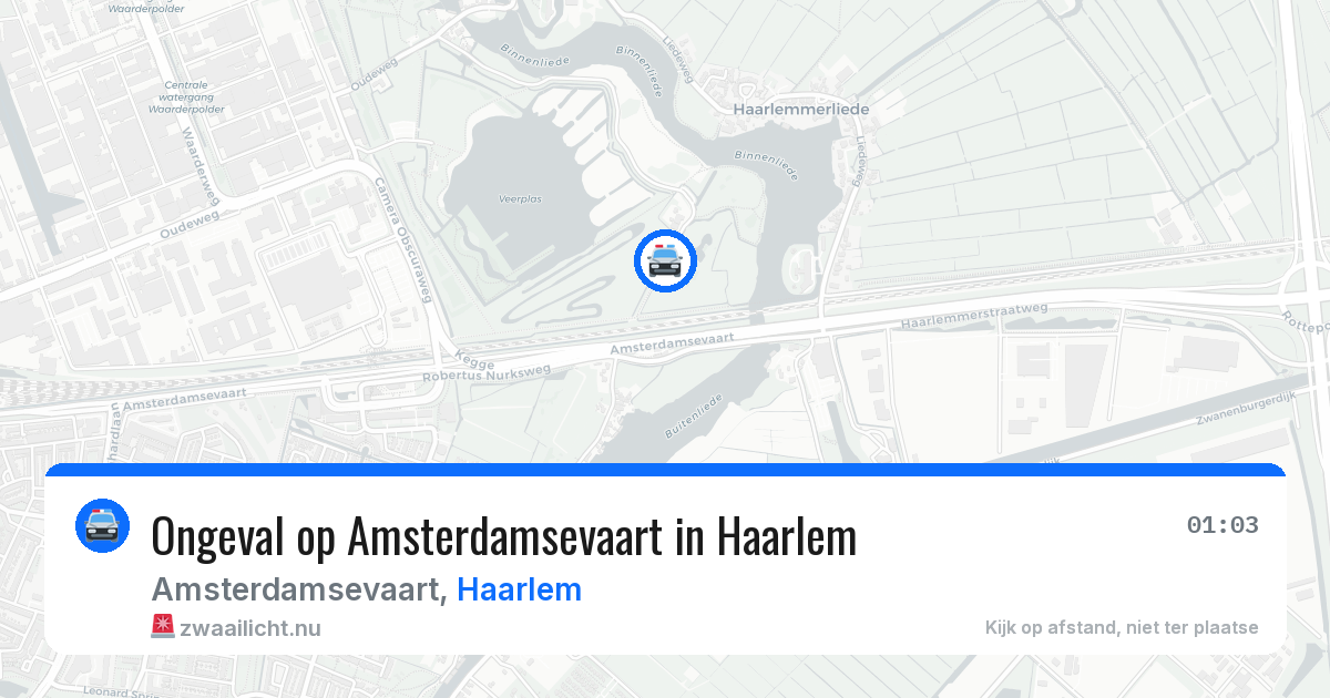 Ongeval op Amsterdamsevaart in Haarlem — 24 apr 2026