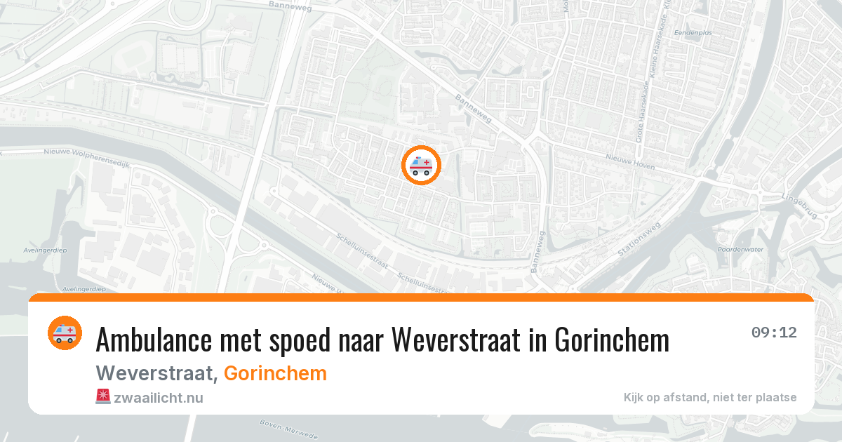 Ambulance met spoed naar Weverstraat in Gorinchem — 6 mei 2026
