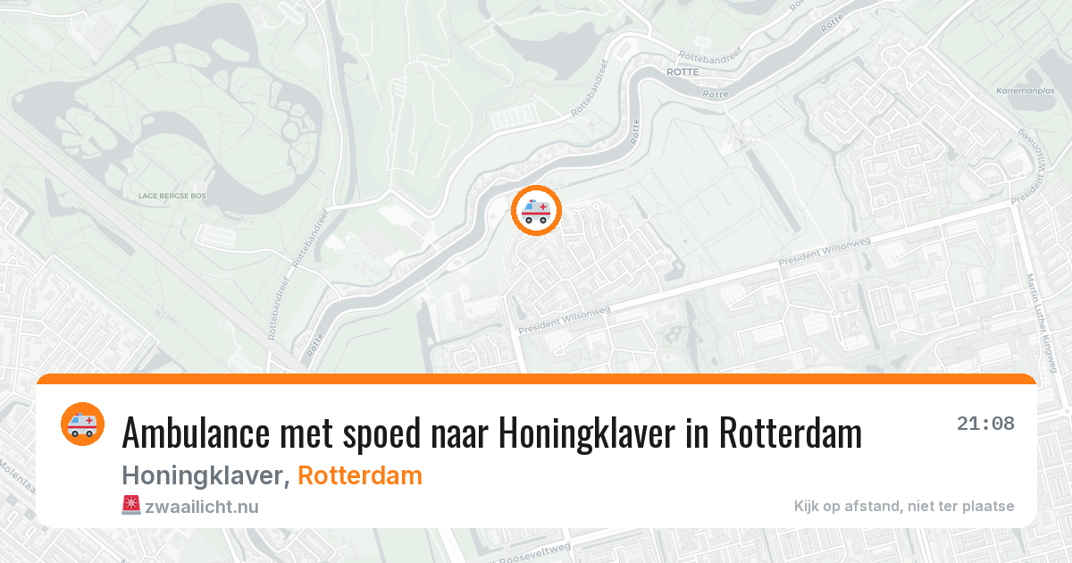 Ambulance met spoed naar Honingklaver in Rotterdam — 1 jun 2026