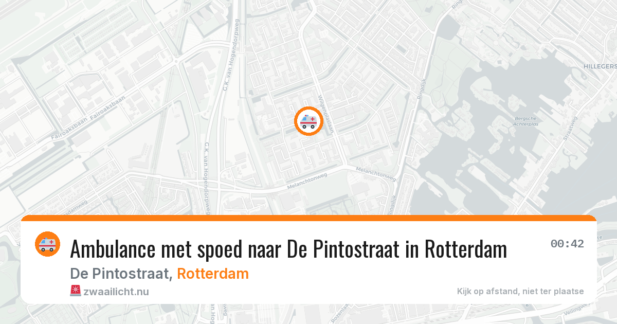Ambulance met spoed naar De Pintostraat in Rotterdam — 3 jun 2026