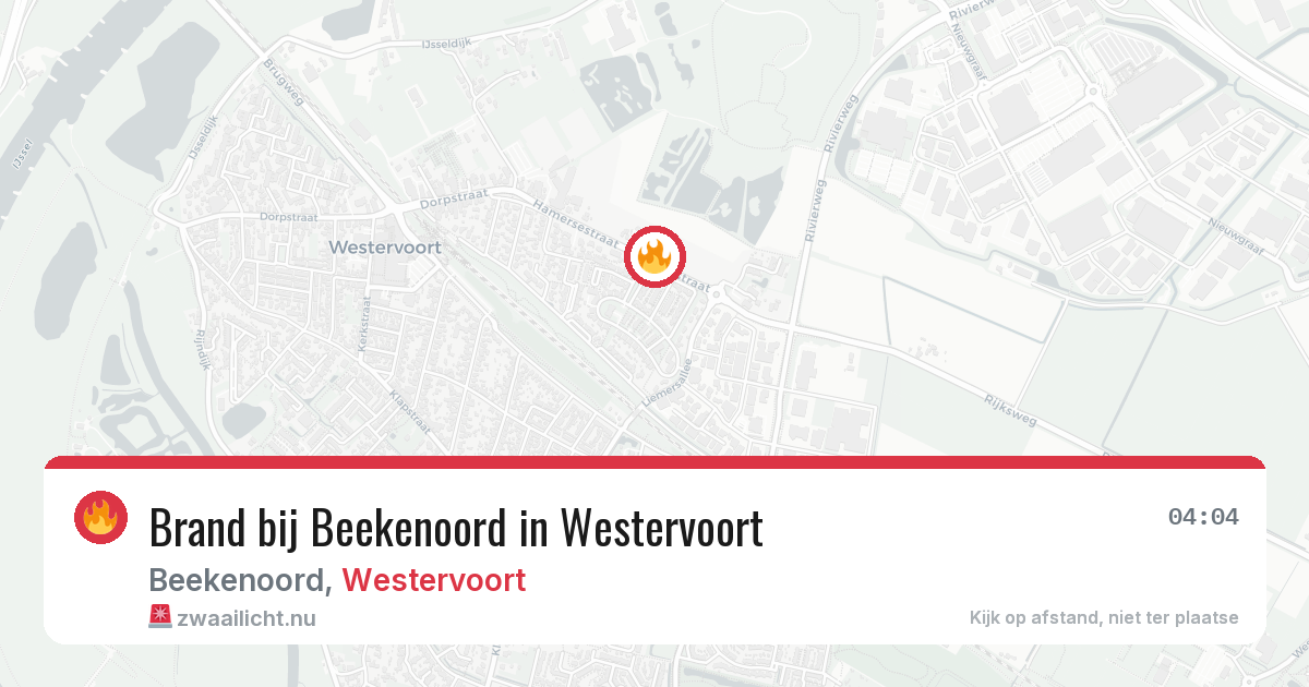 Brand bij Beekenoord in Westervoort — 28 mei 2026