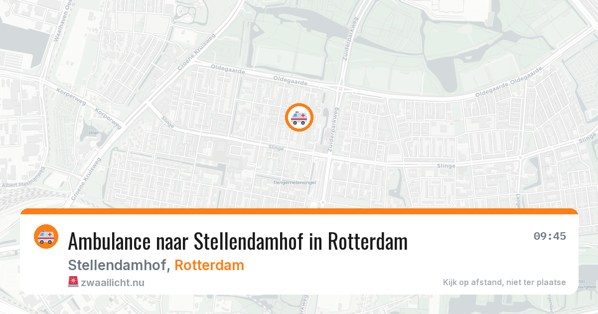 Ambulance naar Stellendamhof in Rotterdam — 24 jul 2026