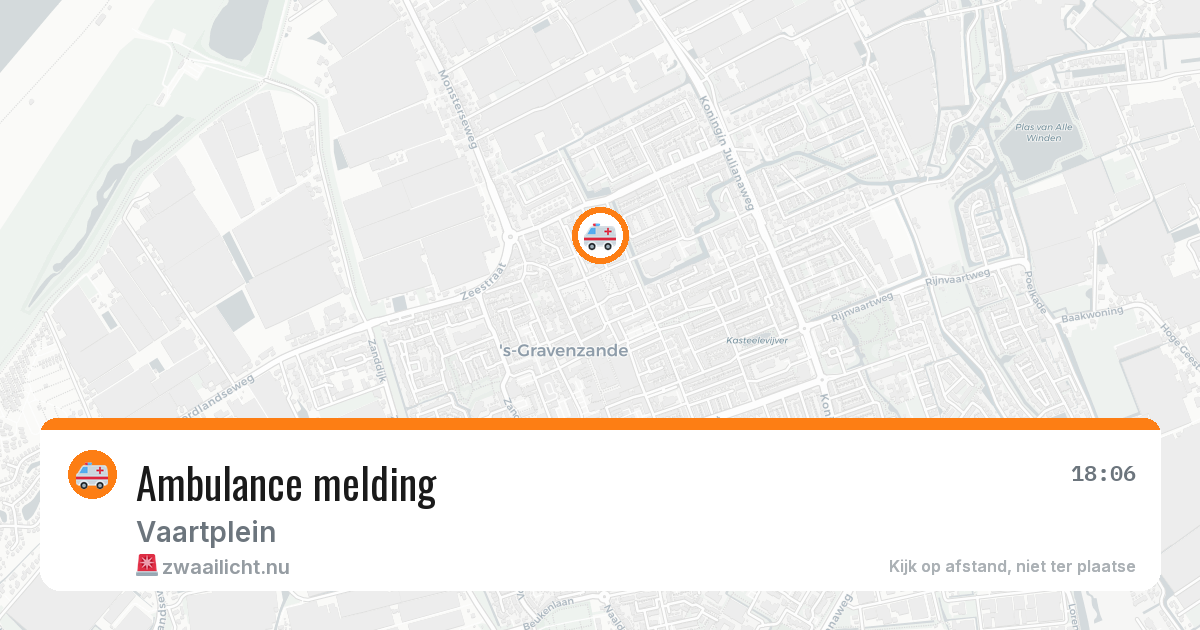 Ambulance melding — 3 mei 2026