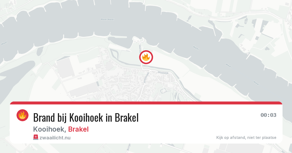 Brand bij Kooihoek in Brakel — 15 jul 2026