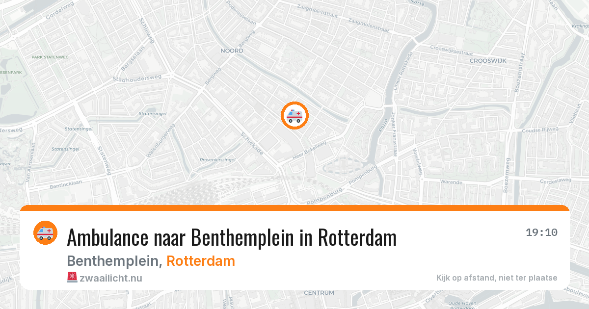Ambulance naar Benthemplein in Rotterdam — 22 mrt 2026