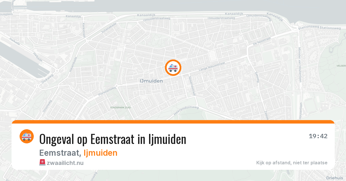 Ongeval op Eemstraat in Ijmuiden — 16 mrt 2026