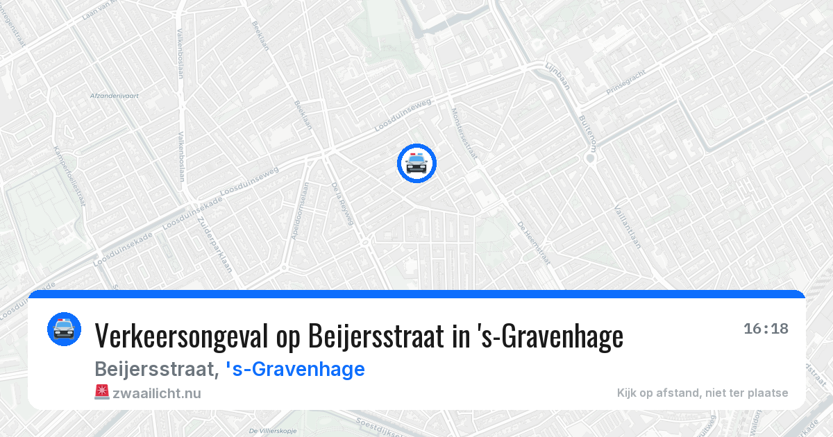 Verkeersongeval op Beijersstraat in 's-Gravenhage — 10 jul 2026