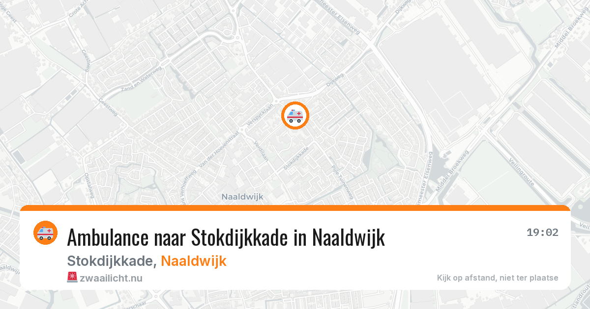 Ambulance naar Stokdijkkade in Naaldwijk — 19 jul 2026